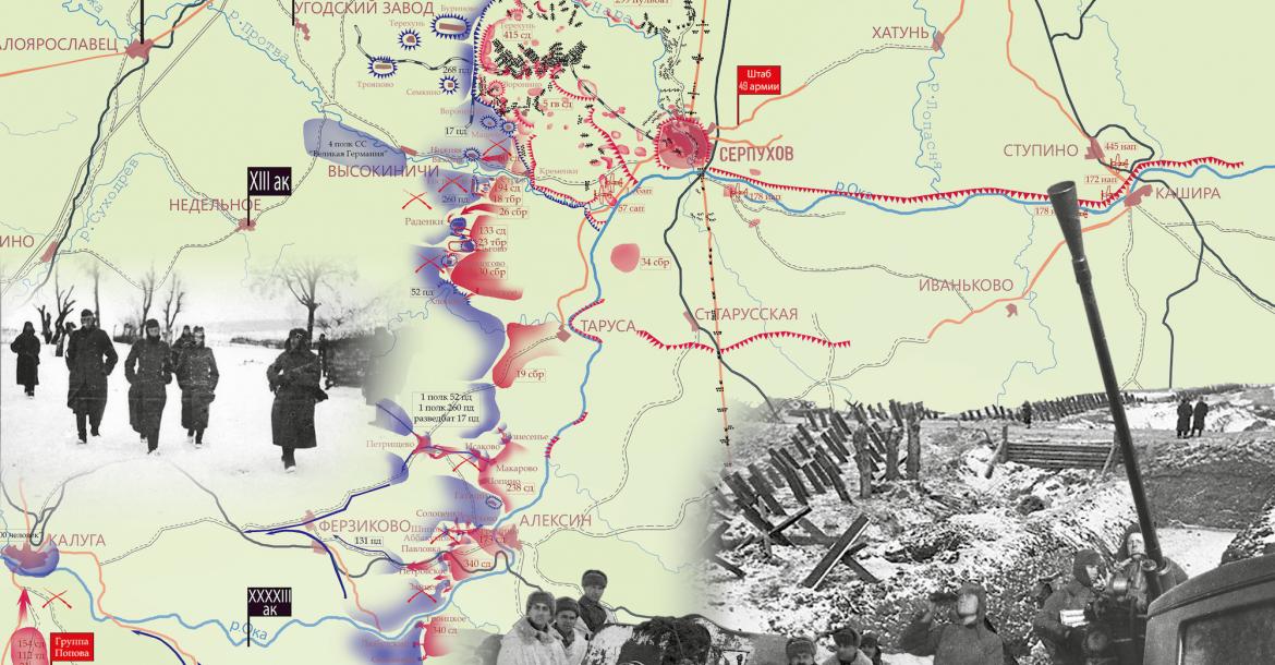 На Калужском направлении: контрнаступление советских войск в декабре 1941 года - январе 1942 года.
